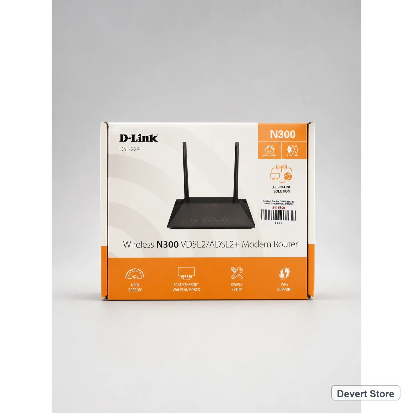 Modem Router D-Link sans-fil dsl-224 N300 VDSL2/ADSL2+